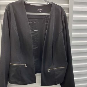 Torrid black blazer with laced back